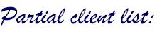 Partial client list